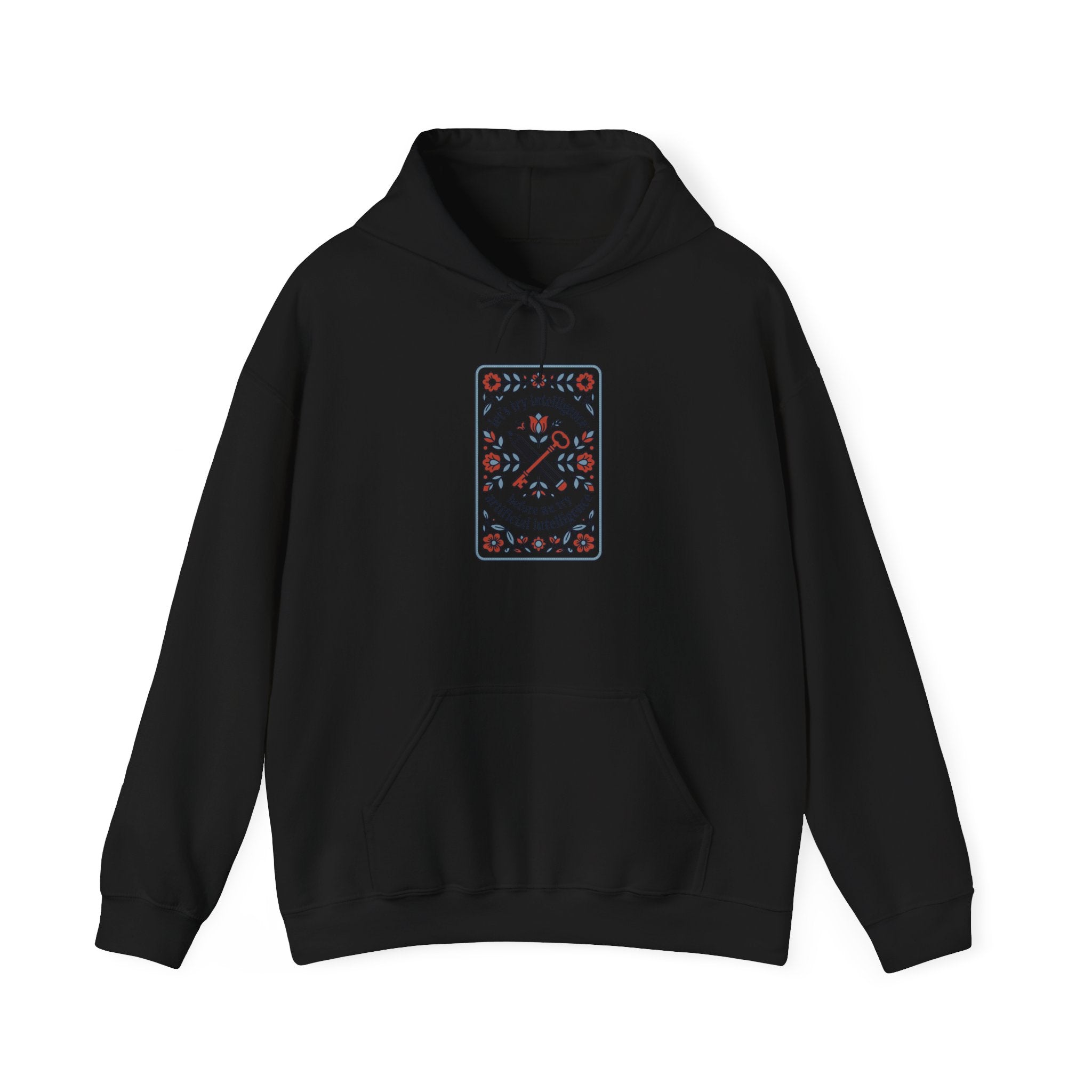 Floral try intelligence Unisex Heavy Blend™ Hooded Sweatshirt