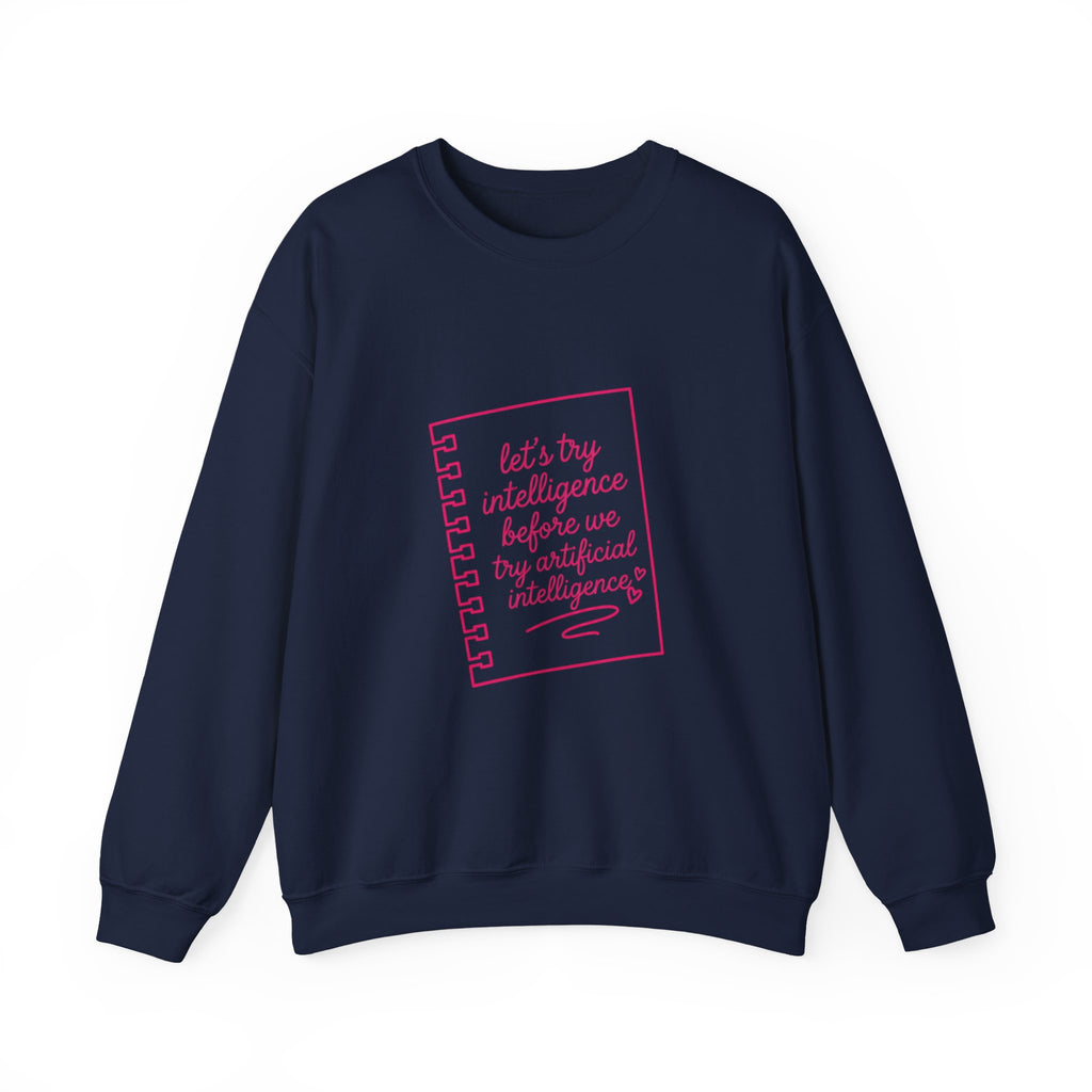 Notebook try intelligence Unisex Heavy Blend™ Crewneck Sweatshirt