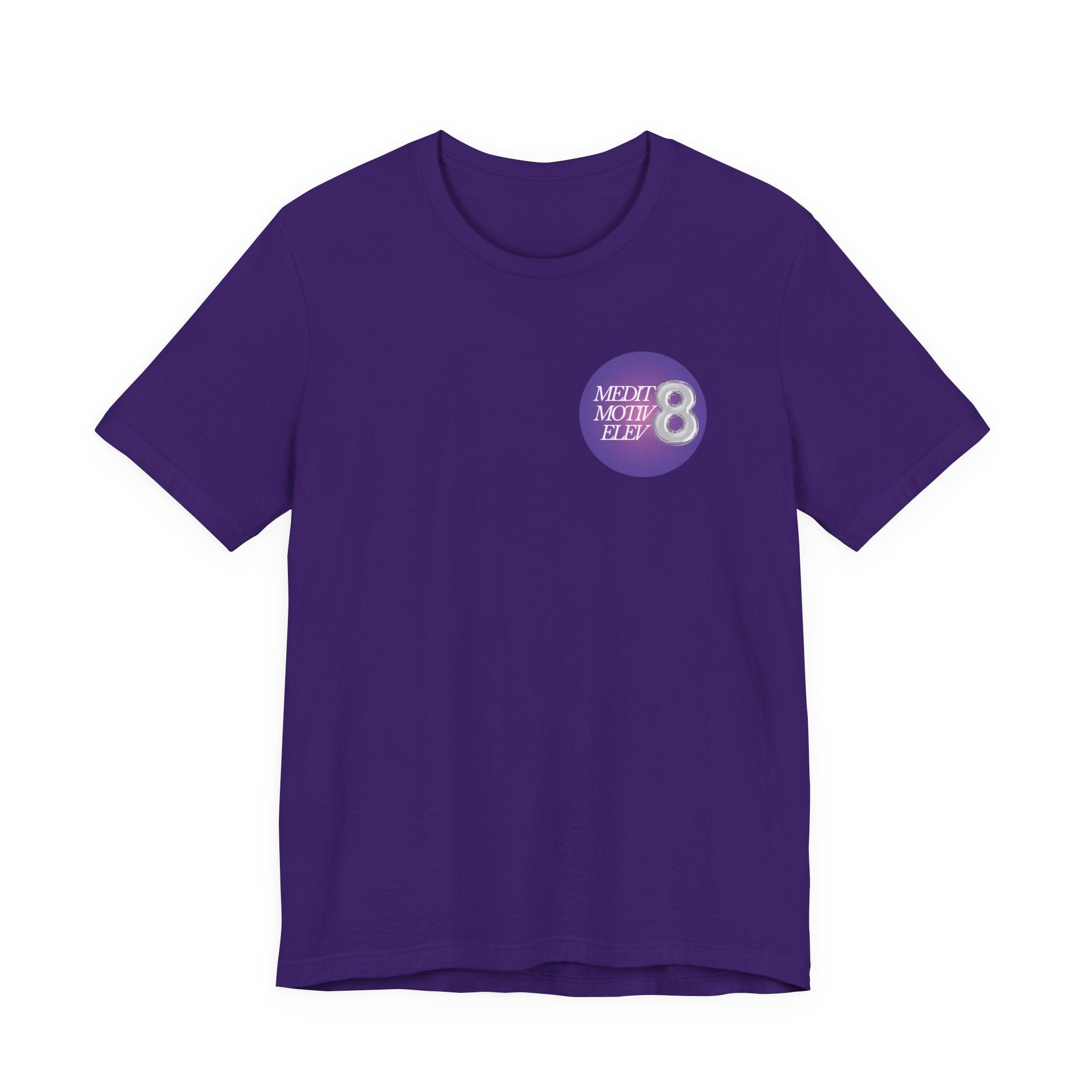 Spiritual 777 Numerology Tee – "Manifest Miracles" Purple Circle Graphic T-Shirt