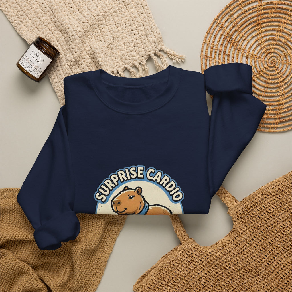 Surprise Cardio Dog Crewneck Sweatshirt | Soccer Fan Match-Day Colors