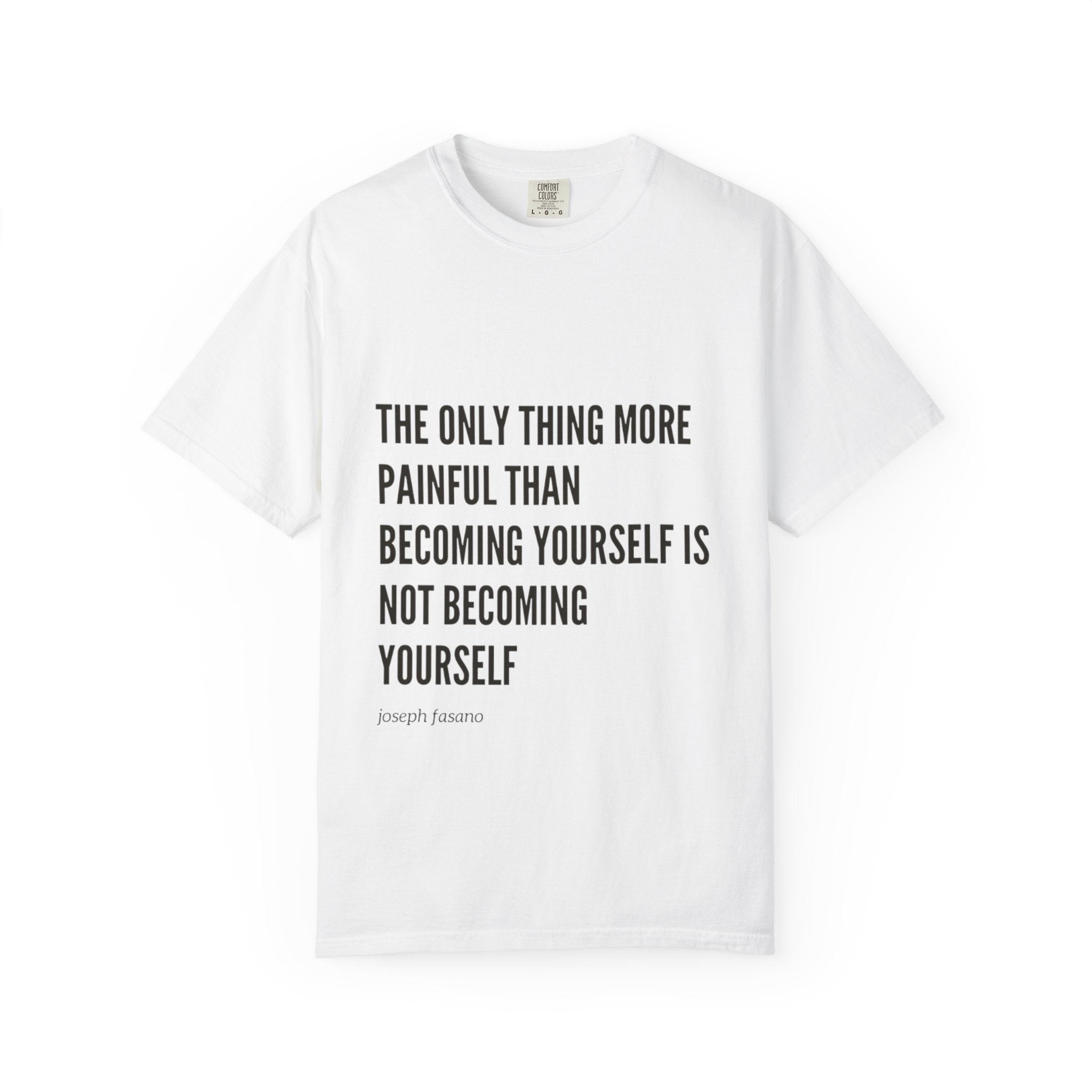 the only thing more painful than becoming yourself is not becoming yourself