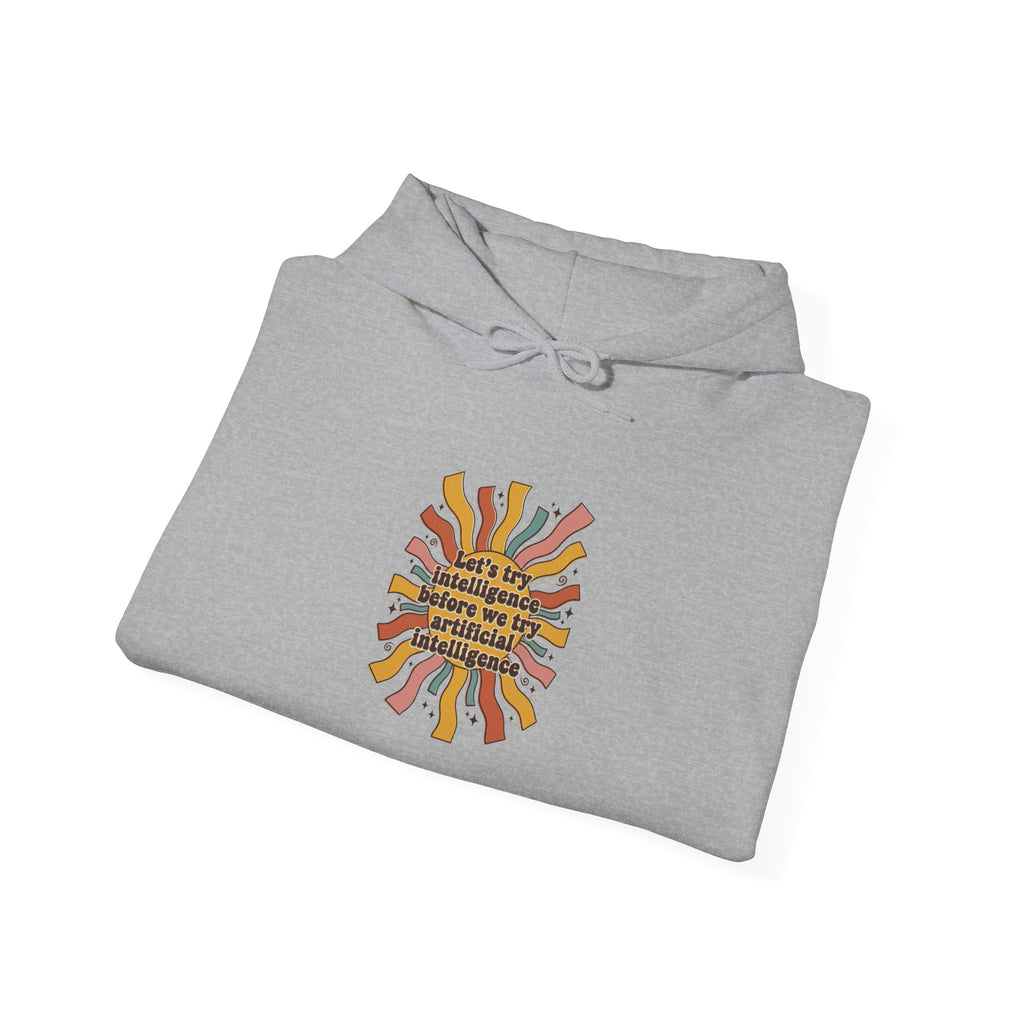 Groovy try intelligence  Unisex Heavy Blend™ Hooded Sweatshirt