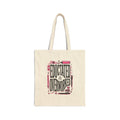 "Educated & Overworked" Canvas Book Tote for Teachers, Students & Professionals
