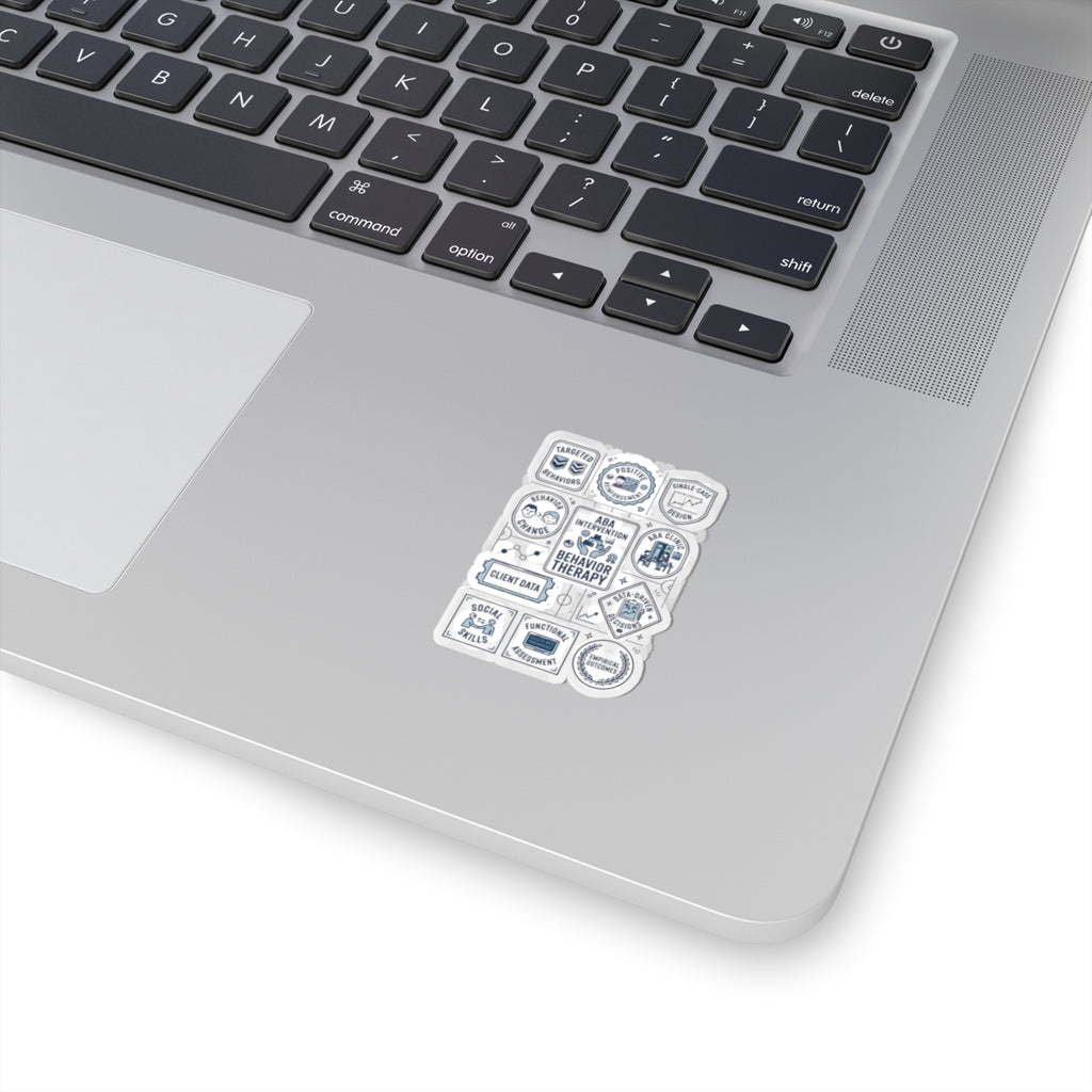 ABA Behavior Therapy Sticker Sheet — Kiss-Cut Therapeutic Icons for Clinicians & Students