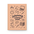 Surviving Nursing School Hardcover Journal — Peach Study Notebook for Nursing Students