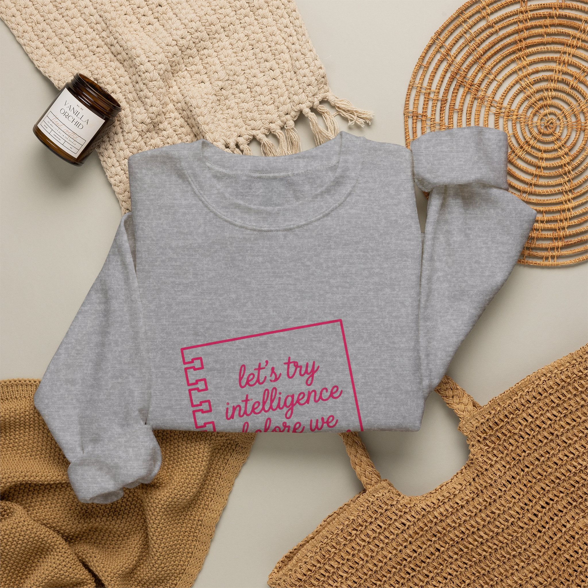 Notebook try intelligence Unisex Heavy Blend™ Crewneck Sweatshirt