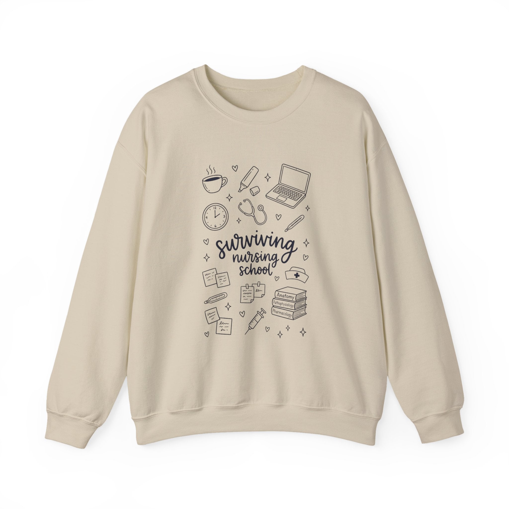 Surviving Nursing School Sweatshirt — Nursing Student Crewneck