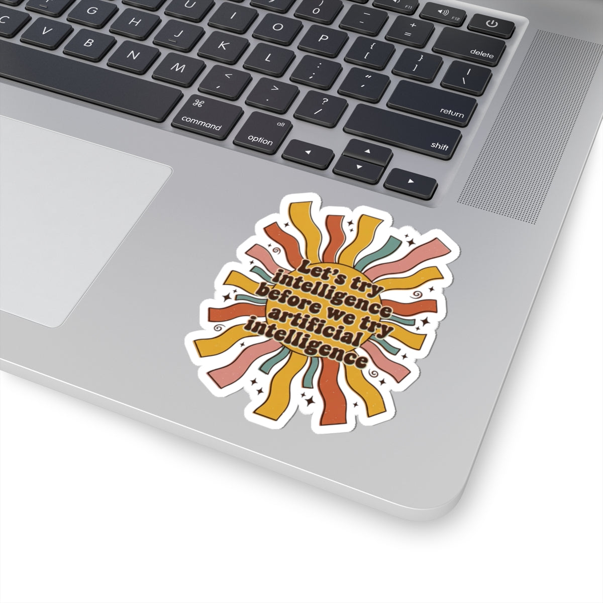 Groovy try intelligence Kiss-Cut Stickers