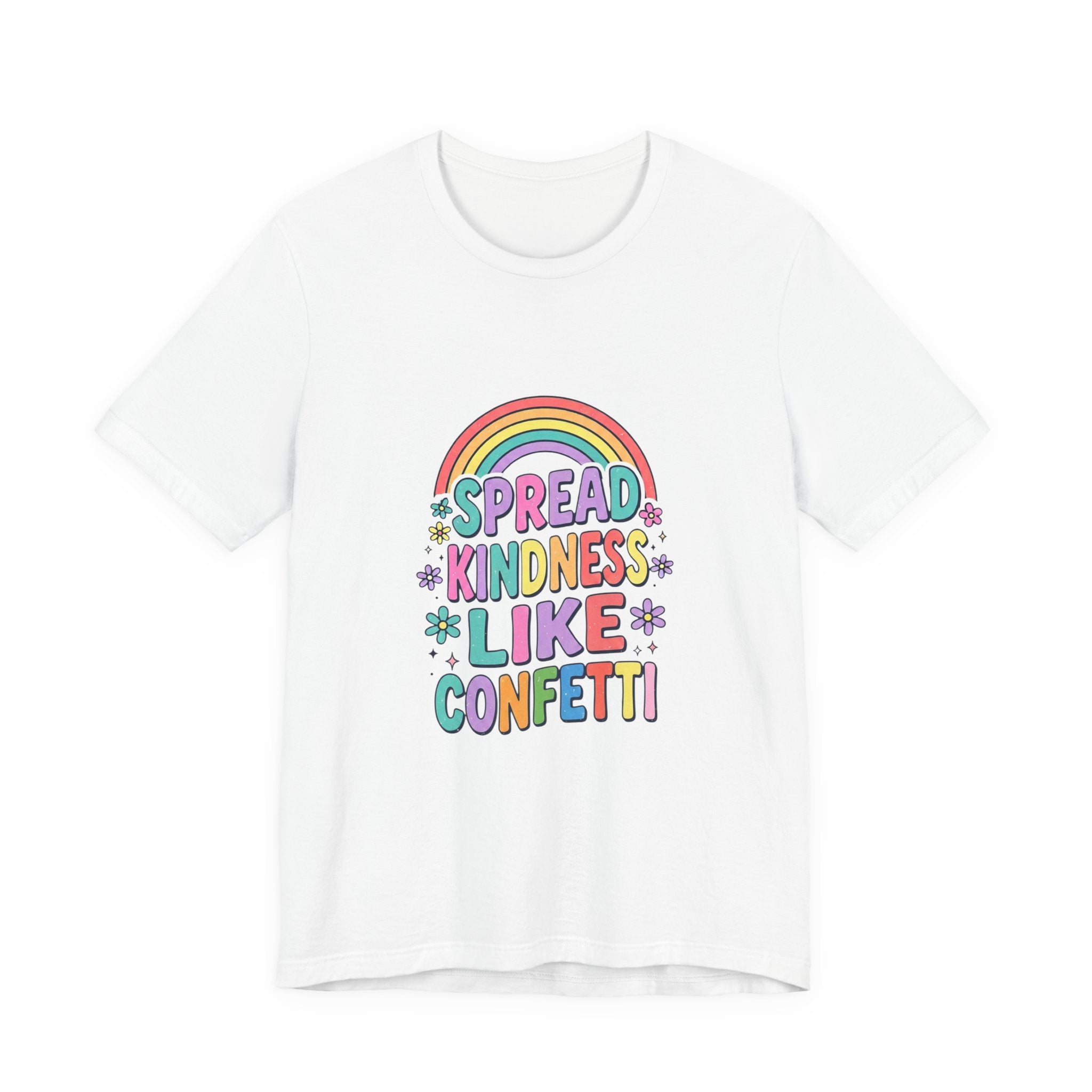 Spread Kindness Like Confetti Tee | Christian, Rainbow Scripture Style