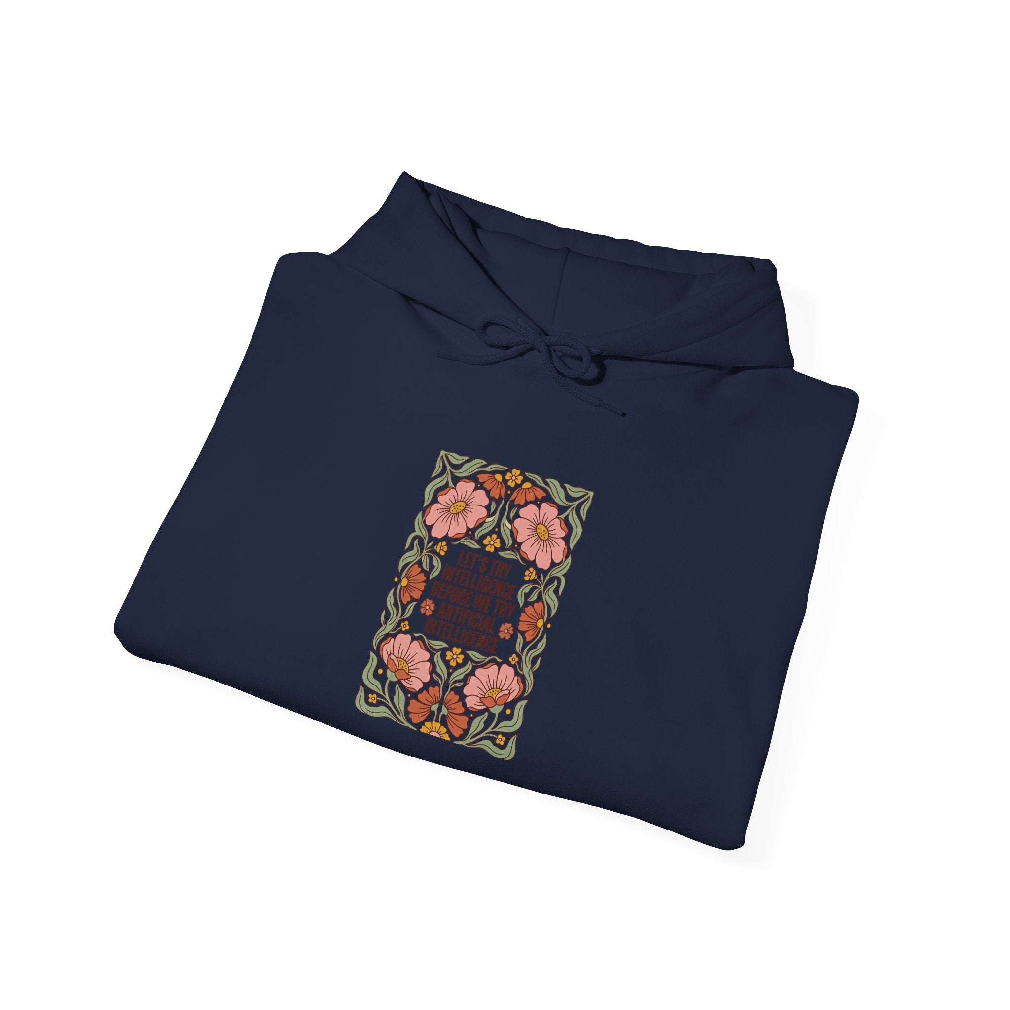 Flower try intelligence Unisex Heavy Blend™ Hooded Sweatshirt