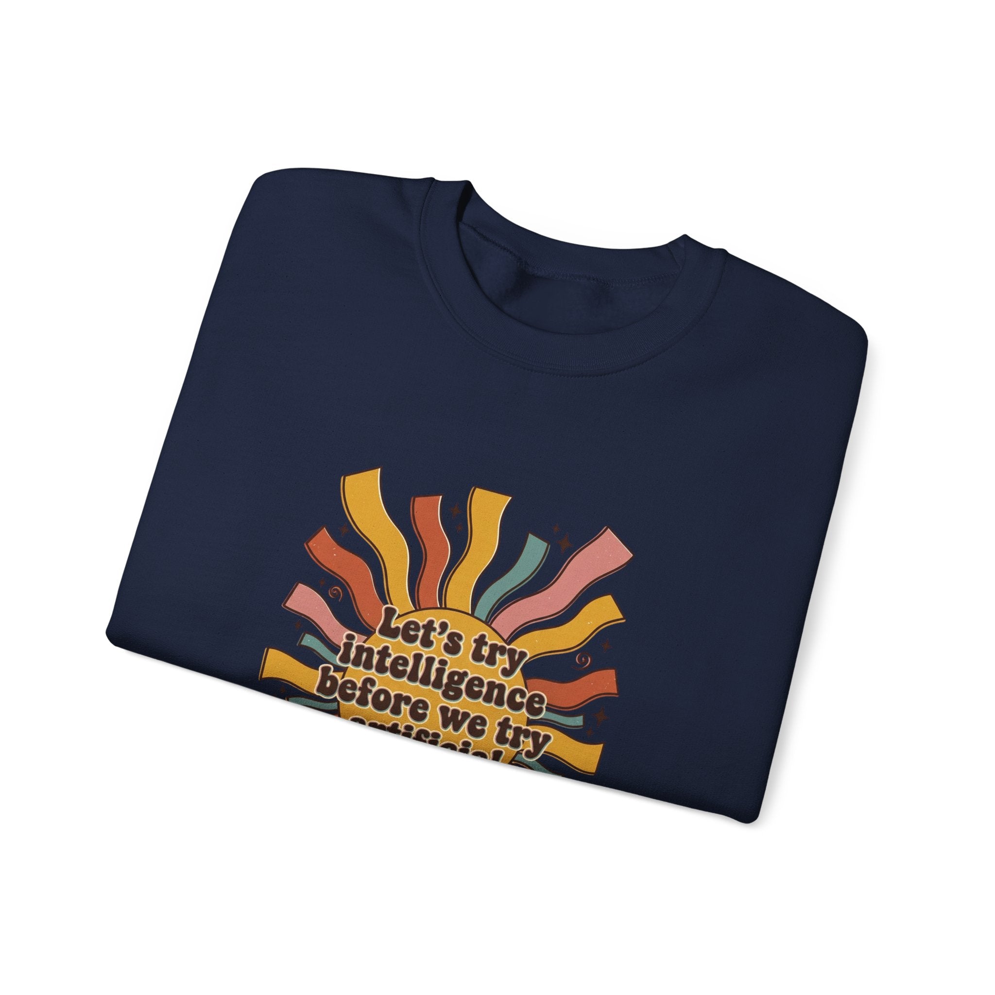 Groovy try intelligence Unisex Heavy Blend™ Crewneck Sweatshirt