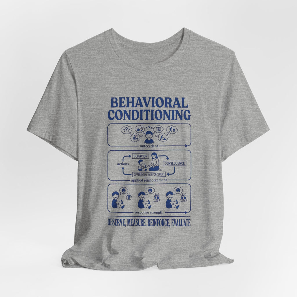 Behavioral Conditioning T‑Shirt — Observe, Measure, Reinforce (Psychology Diagram Tee)
