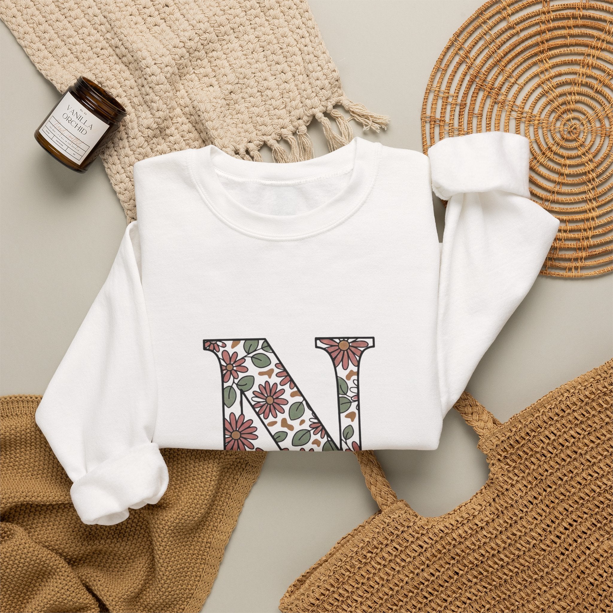 Floral N Nurse Sweatshirt | Retro Vacation, Playful Animal Vibe