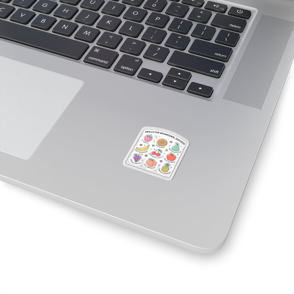 "Behavior Skills for Success" Sticker | Fruit-Themed ABA Sticker for RBTs, BCBAs, Teachers & Daycare Providers