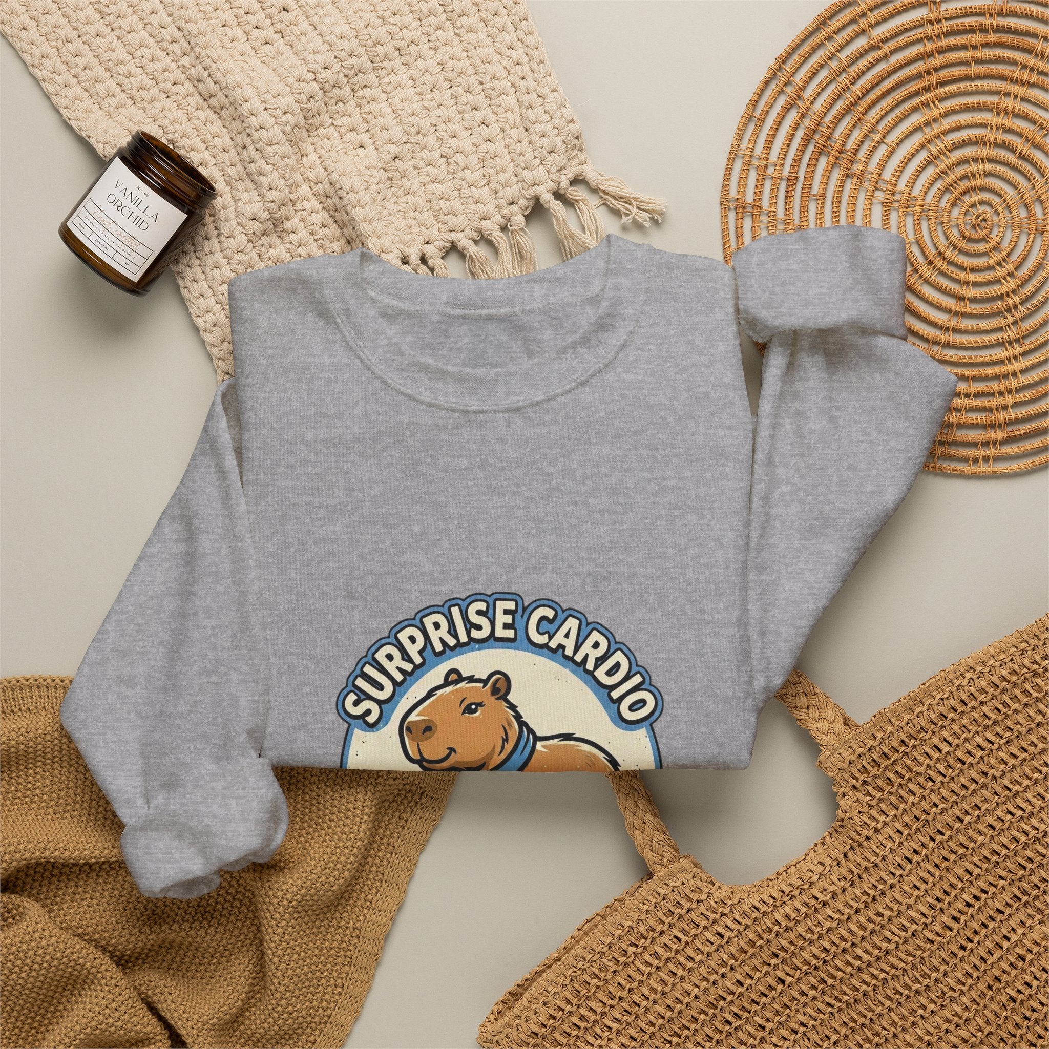 Surprise Cardio Dog Crewneck Sweatshirt | Soccer Fan Match-Day Colors