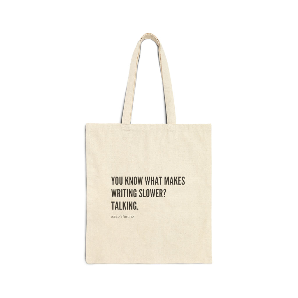 "you know" Cotton Canvas Tote Bag