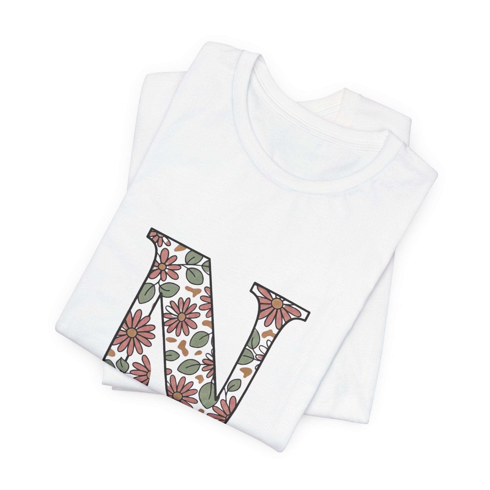 Floral N Nurse Tee | Retro Vacation Vibe, Floral Lettering Nurse T-Shirt