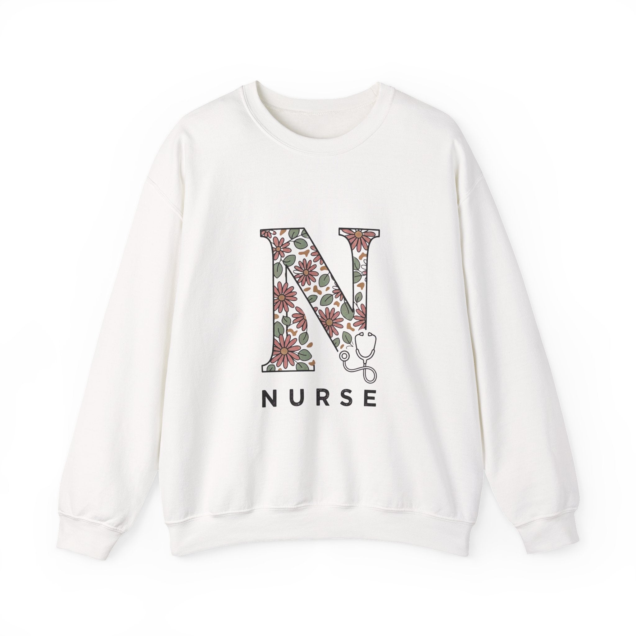 Floral N Nurse Sweatshirt | Retro Vacation, Playful Animal Vibe