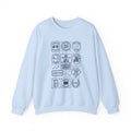 Behavior Therapy Crewneck Sweatshirt — ABA Therapy Badges Design