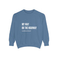 "my way" crew neck sweatshirt
