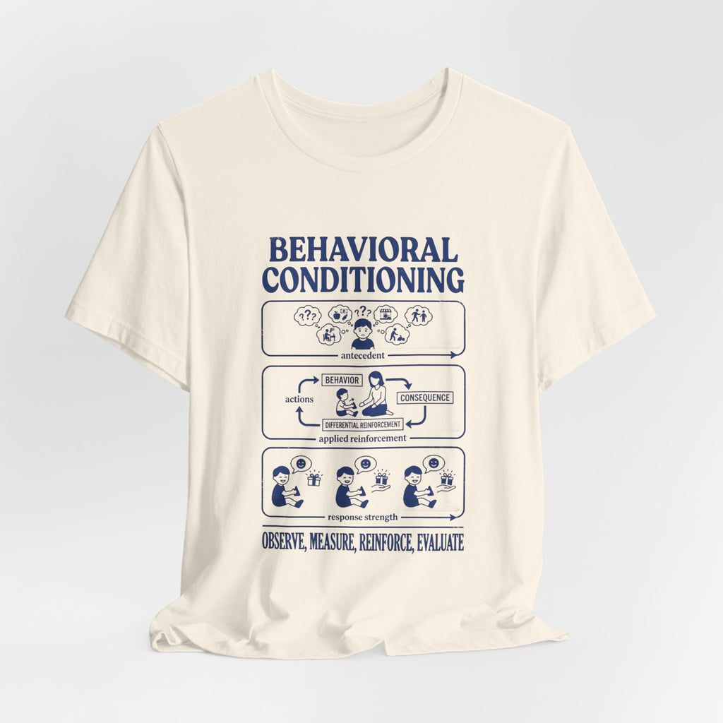 Behavioral Conditioning T‑Shirt — Observe, Measure, Reinforce (Psychology Diagram Tee)