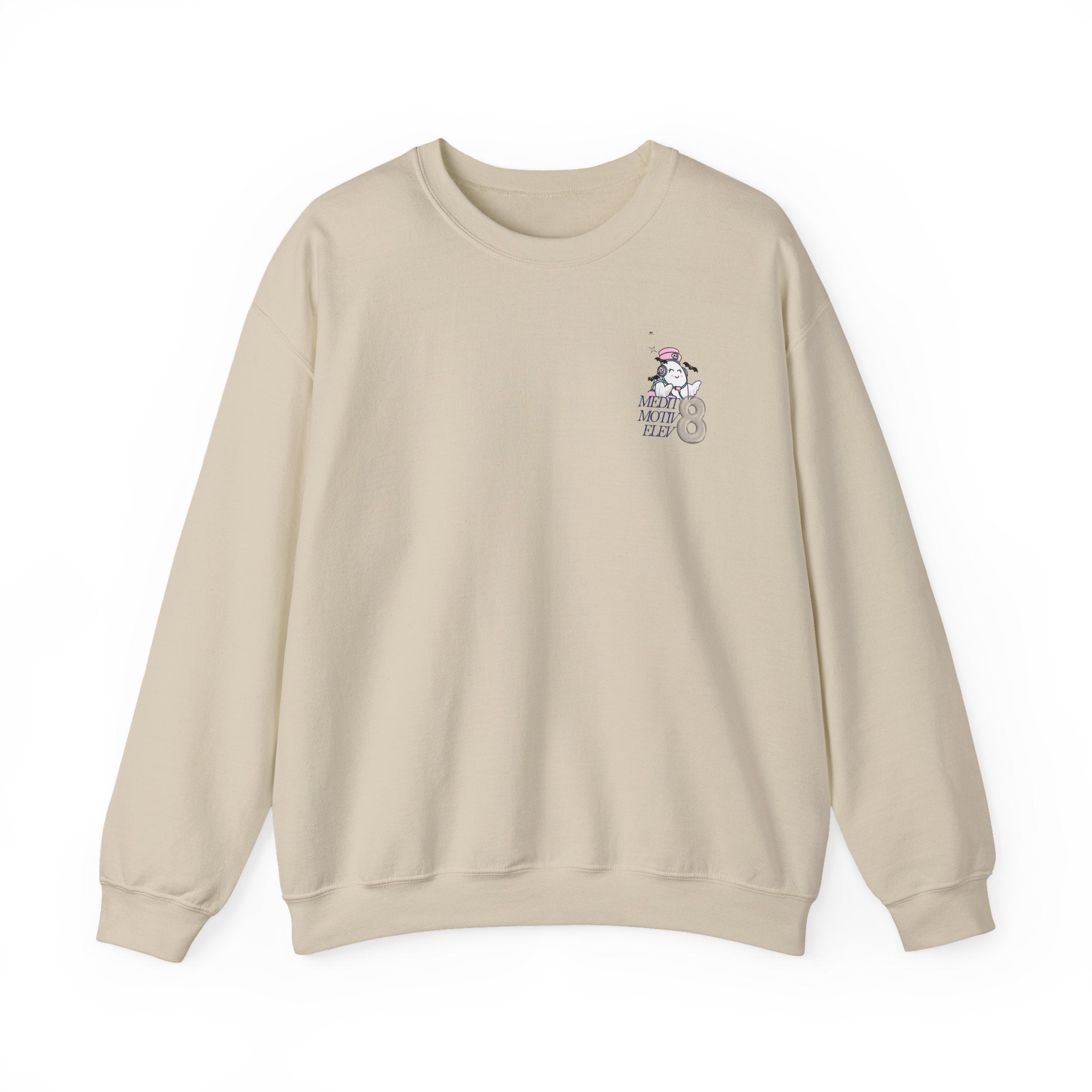 Spooky Season Crewneck Sweatshirt - Cute Pastel Ghosts Halloween Design