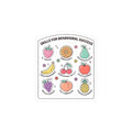 "Behavior Skills for Success" Sticker | Fruit-Themed ABA Sticker for RBTs, BCBAs, Teachers & Daycare Providers