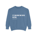 "your time" crew neck sweatshirt
