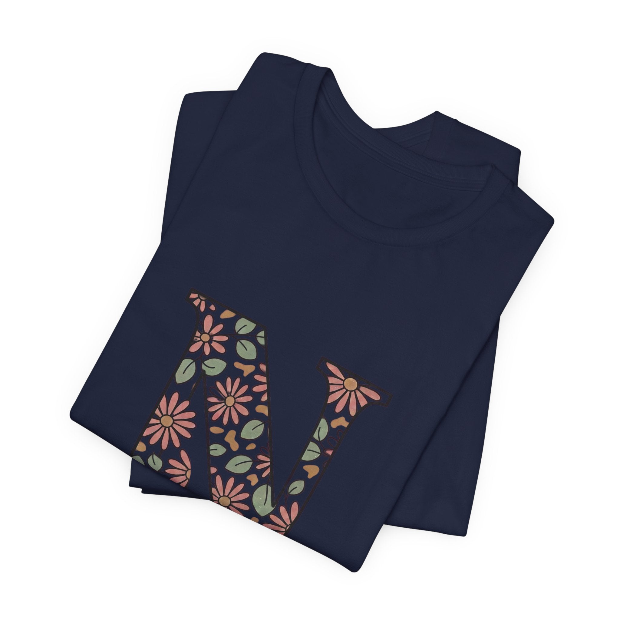 Floral N Nurse Tee | Retro Vacation Vibe, Floral Lettering Nurse T-Shirt