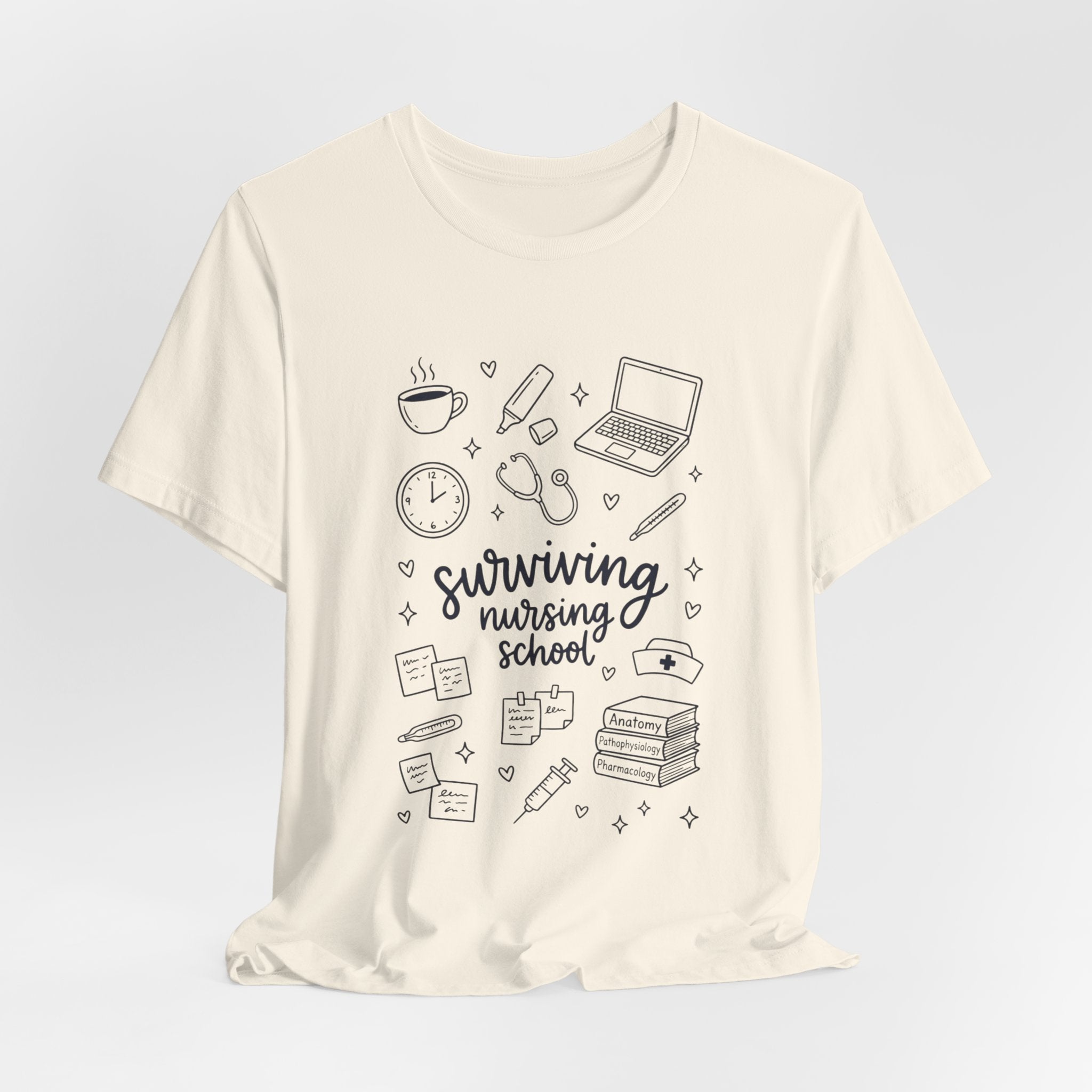 Surviving Nursing School T-Shirt — Nursing Student Gift Tee