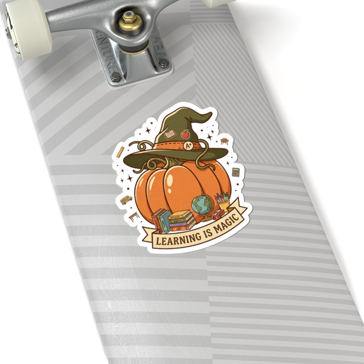 Learning Is Magic Pumpkin Sticker | Teacher Fall Halloween Autumn