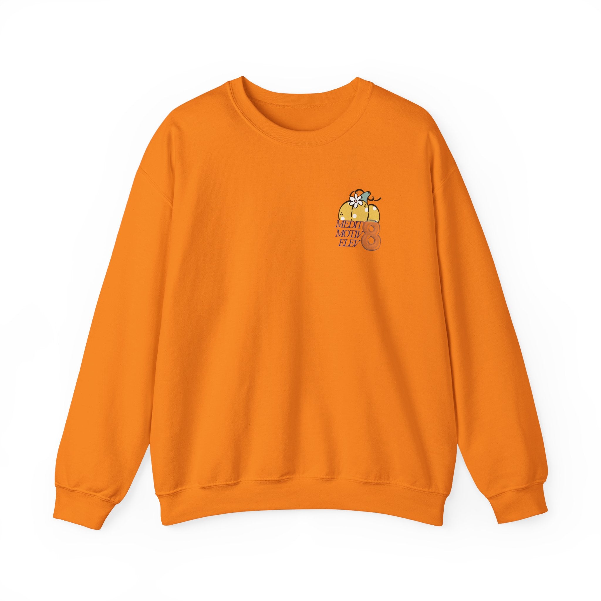 Hello Pumpkin Crewneck Sweatshirt — Cute Stacked Pumpkins Fall Sweater