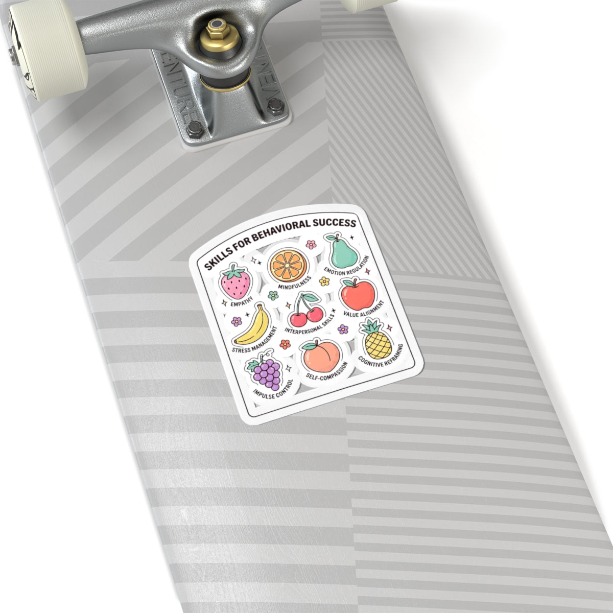 "Behavior Skills for Success" Sticker | Fruit-Themed ABA Sticker for RBTs, BCBAs, Teachers & Daycare Providers
