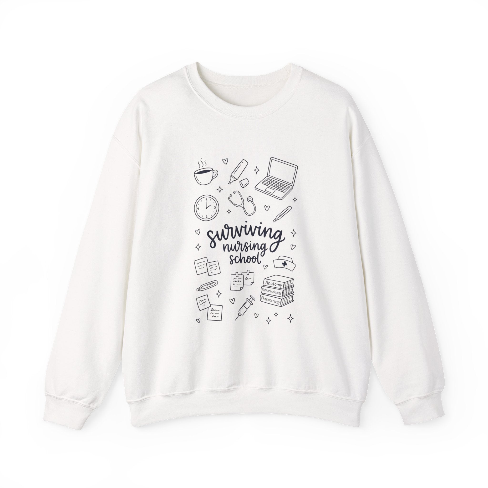 Surviving Nursing School Sweatshirt — Nursing Student Crewneck