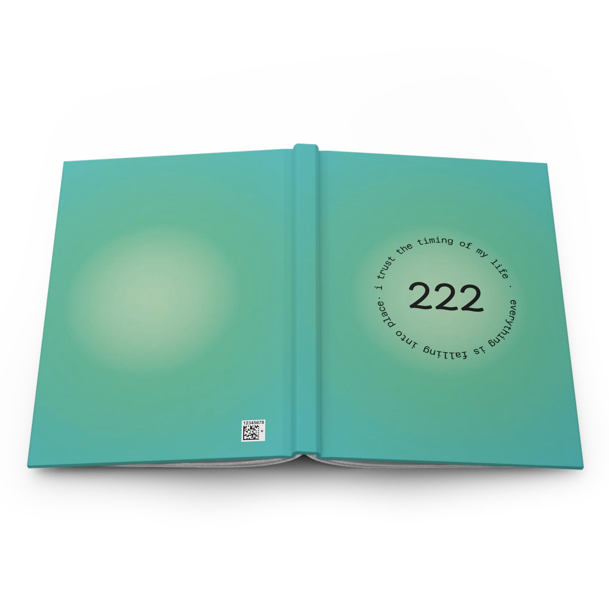 Journal — 222 Angel Number Hardcover Notebook ("222: Everything Is Falling Into Place")