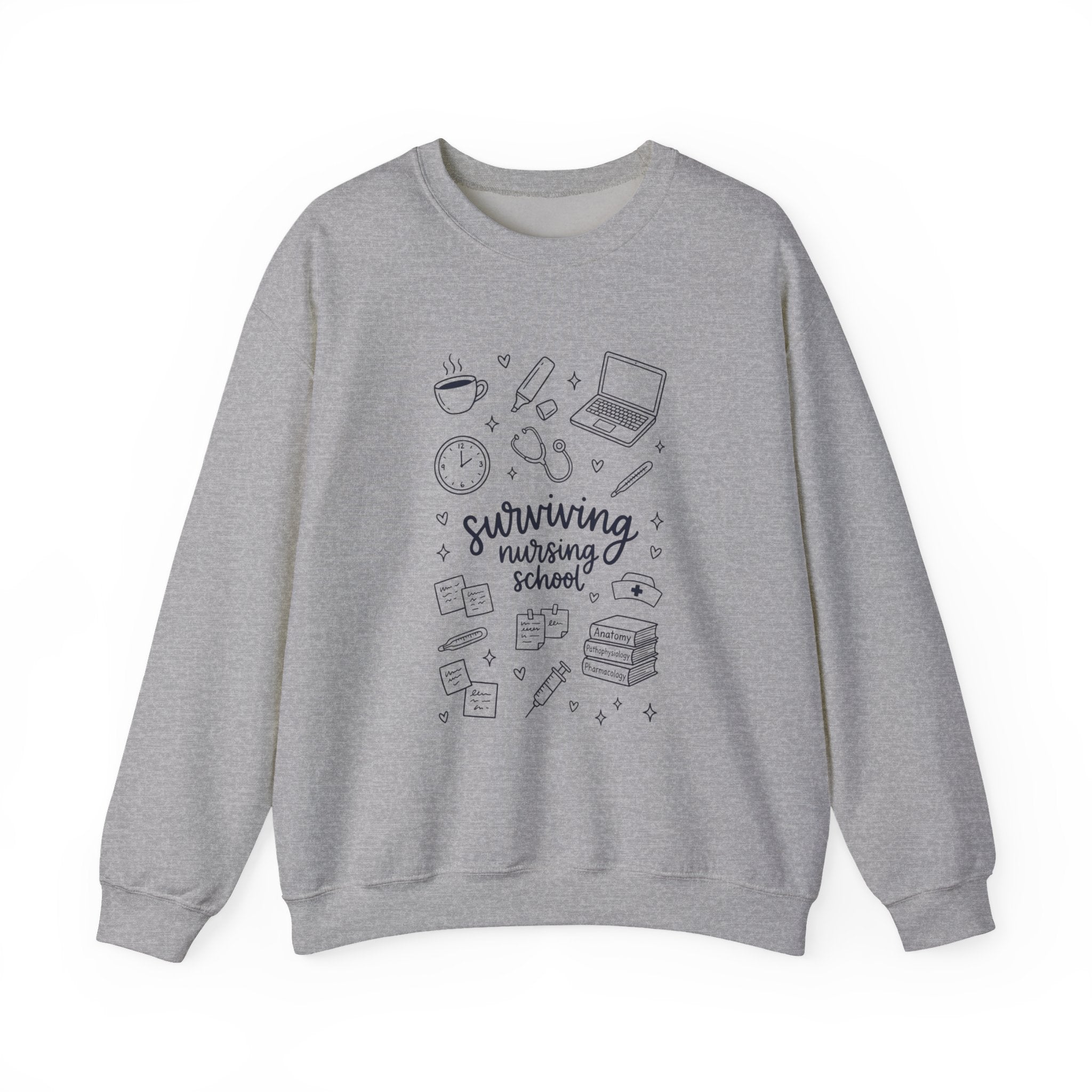 Surviving Nursing School Sweatshirt — Nursing Student Crewneck