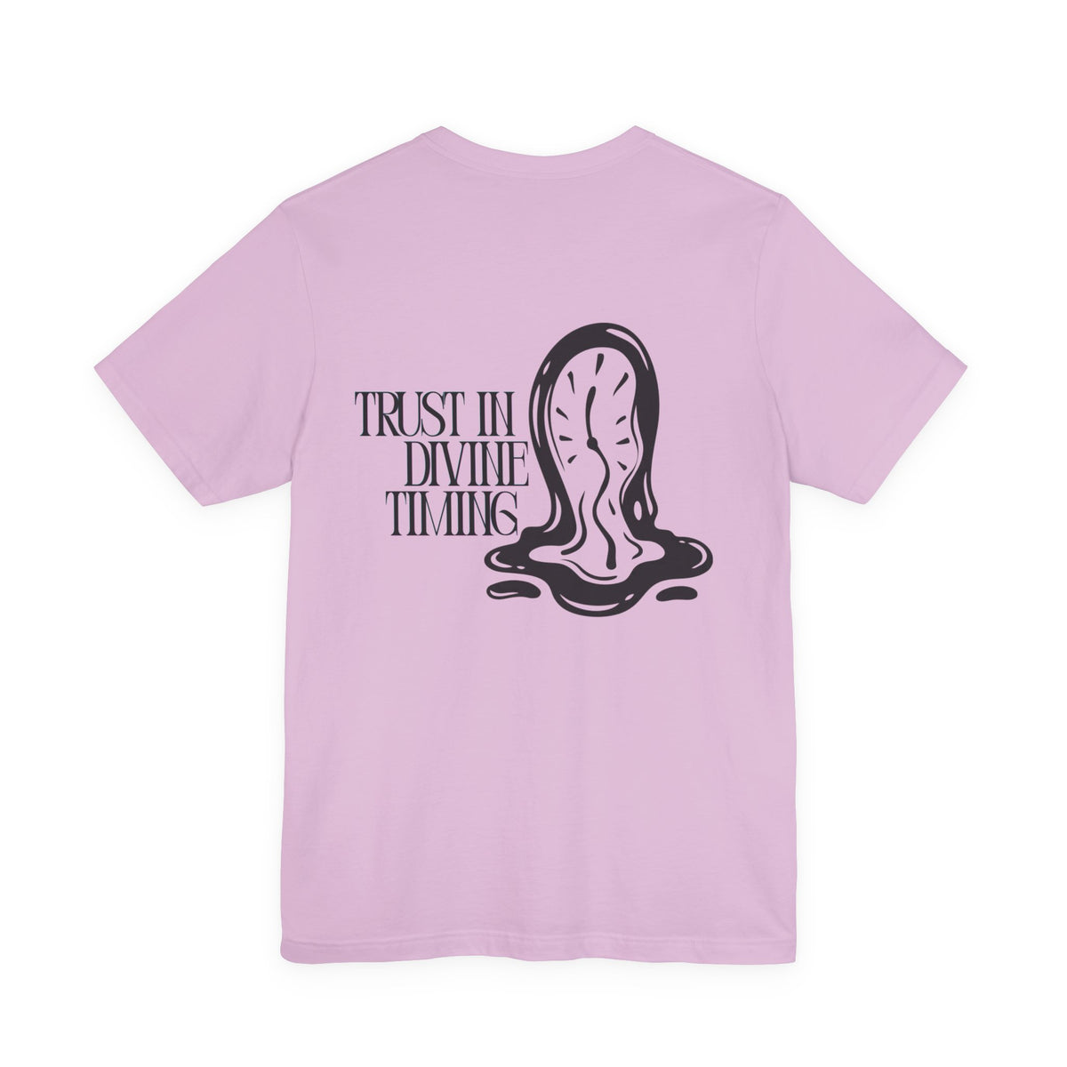 Trust In Divine Timing T-Shirt — Melting Clock Graphic Tee