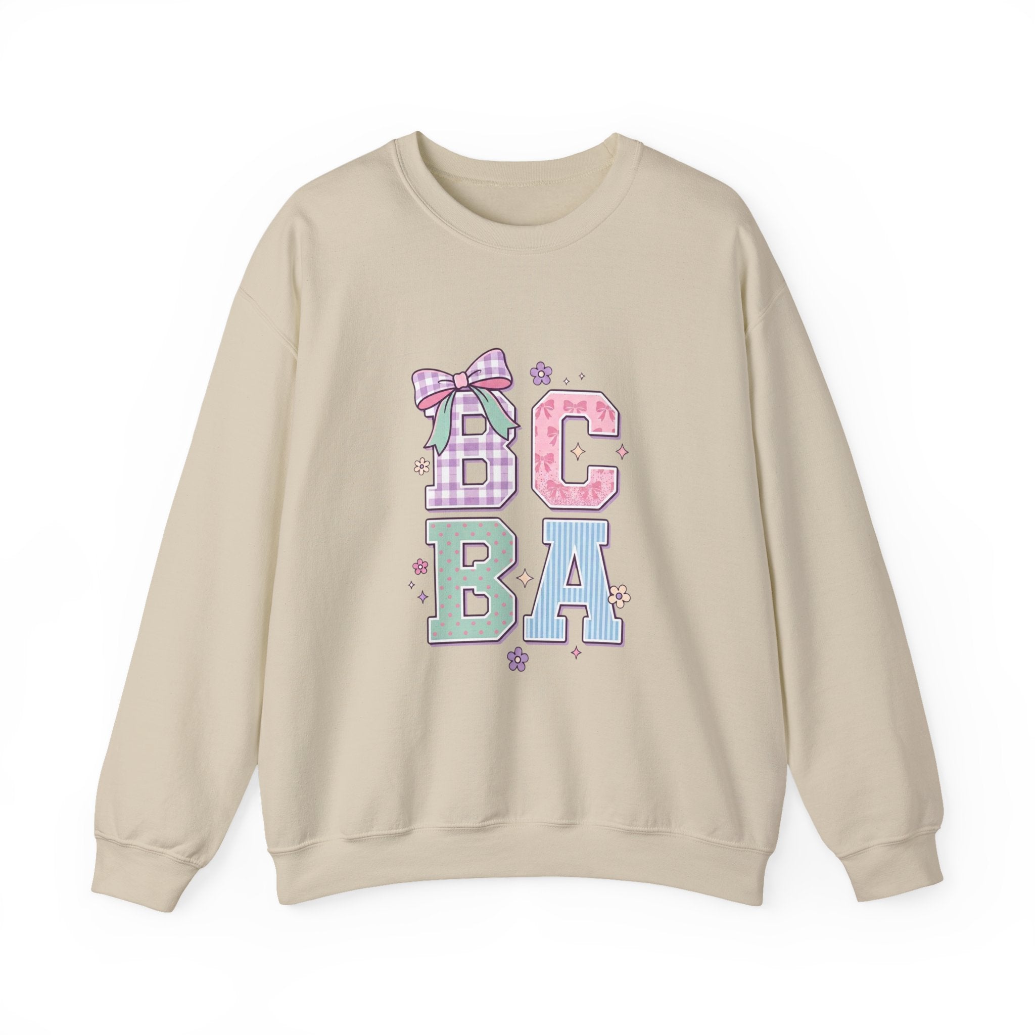 Pastel "BCBA" Pullover Hoodie | Cozy Behavior Analyst Sweatshirt Gift for BCBAs