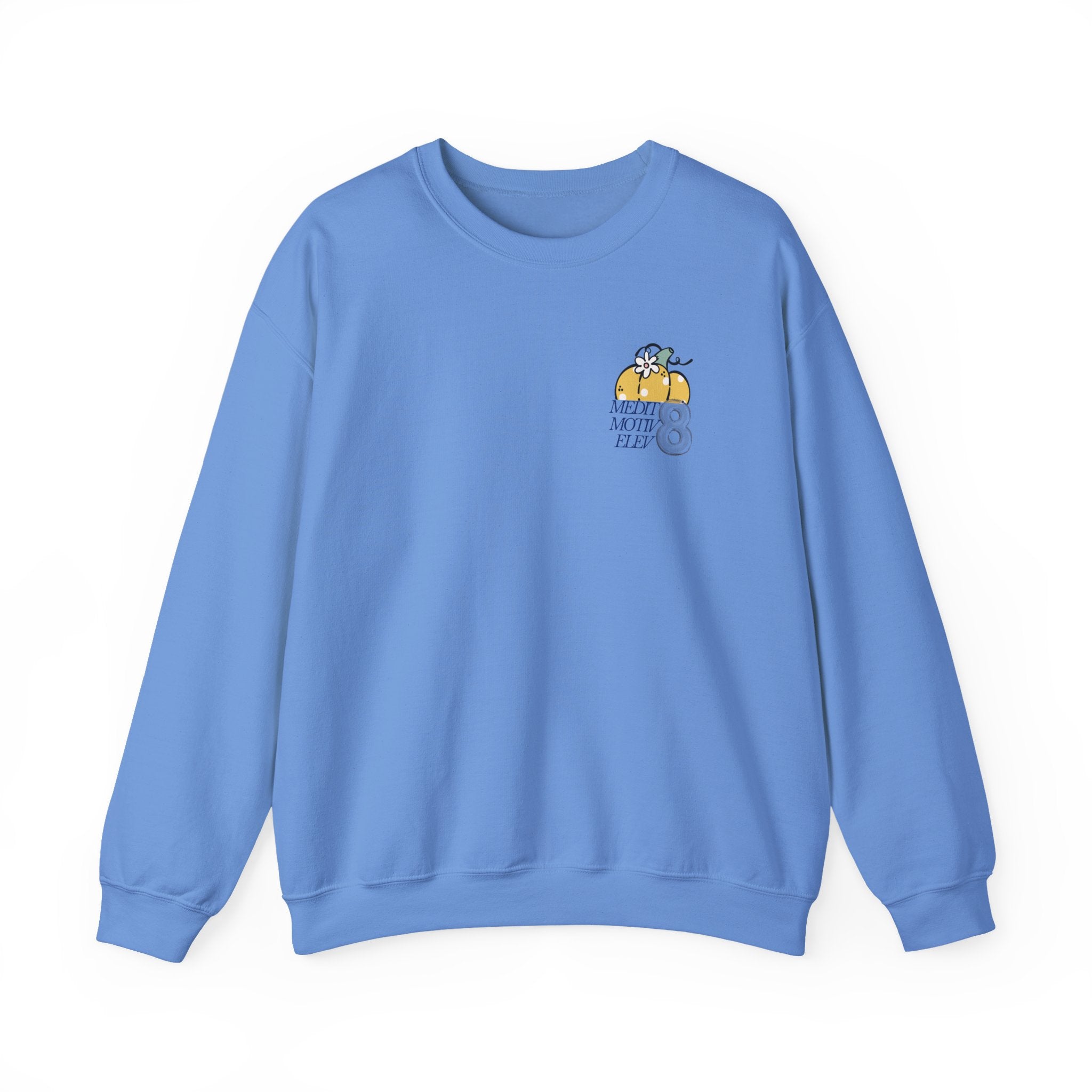 Hello Pumpkin Crewneck Sweatshirt — Cute Stacked Pumpkins Fall Sweater