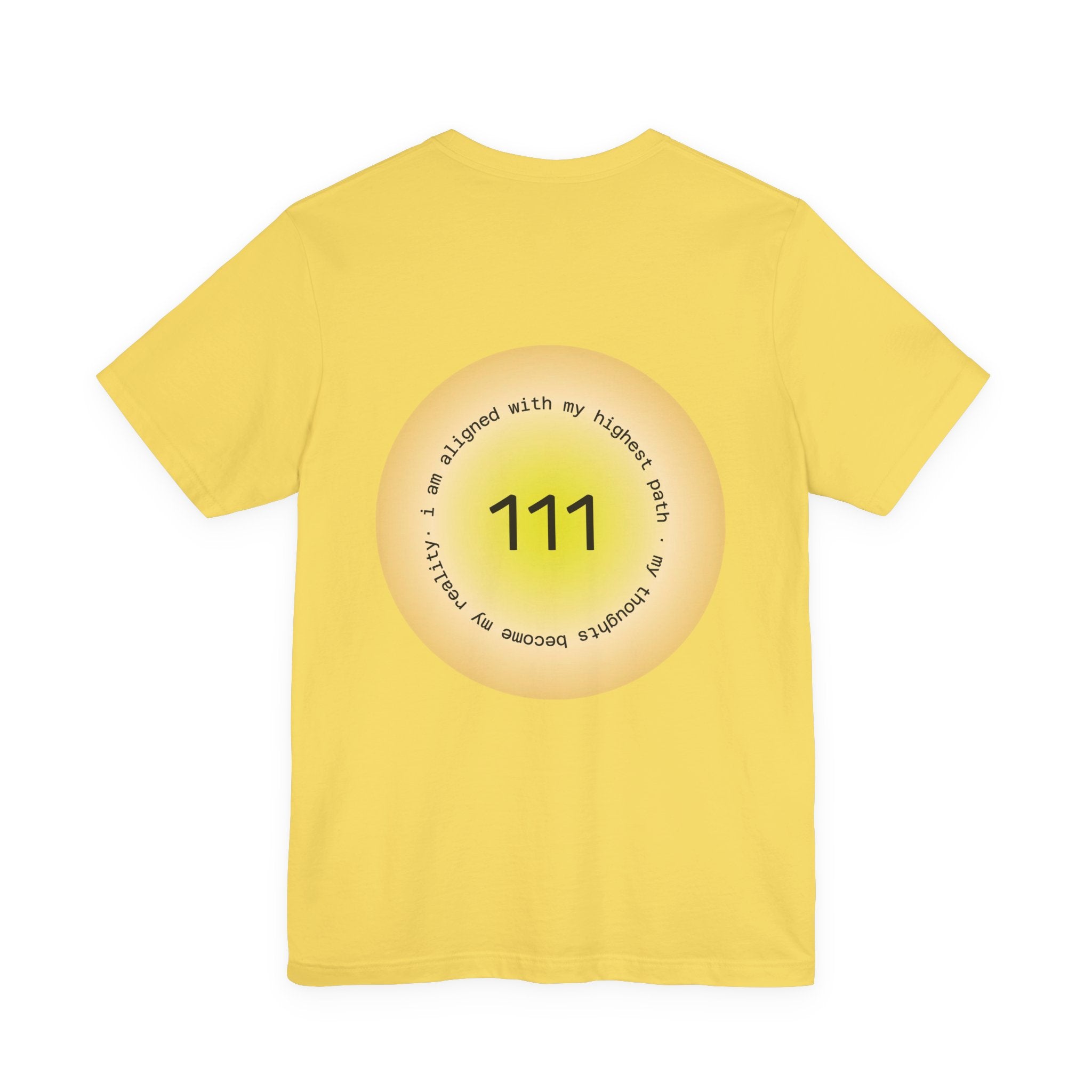 Angel Number 111 T-Shirt — Spiritual Manifestation Tee with Positive Affirmation