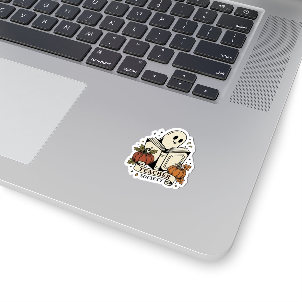 Teacher Society Kiss-Cut Sticker | Traditional Tattoo Flash, Pumpkin & Ghost