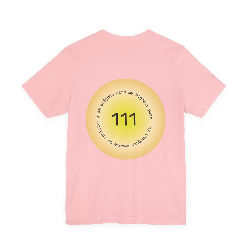 Angel Number 111 T-Shirt — Spiritual Manifestation Tee with Positive Affirmation