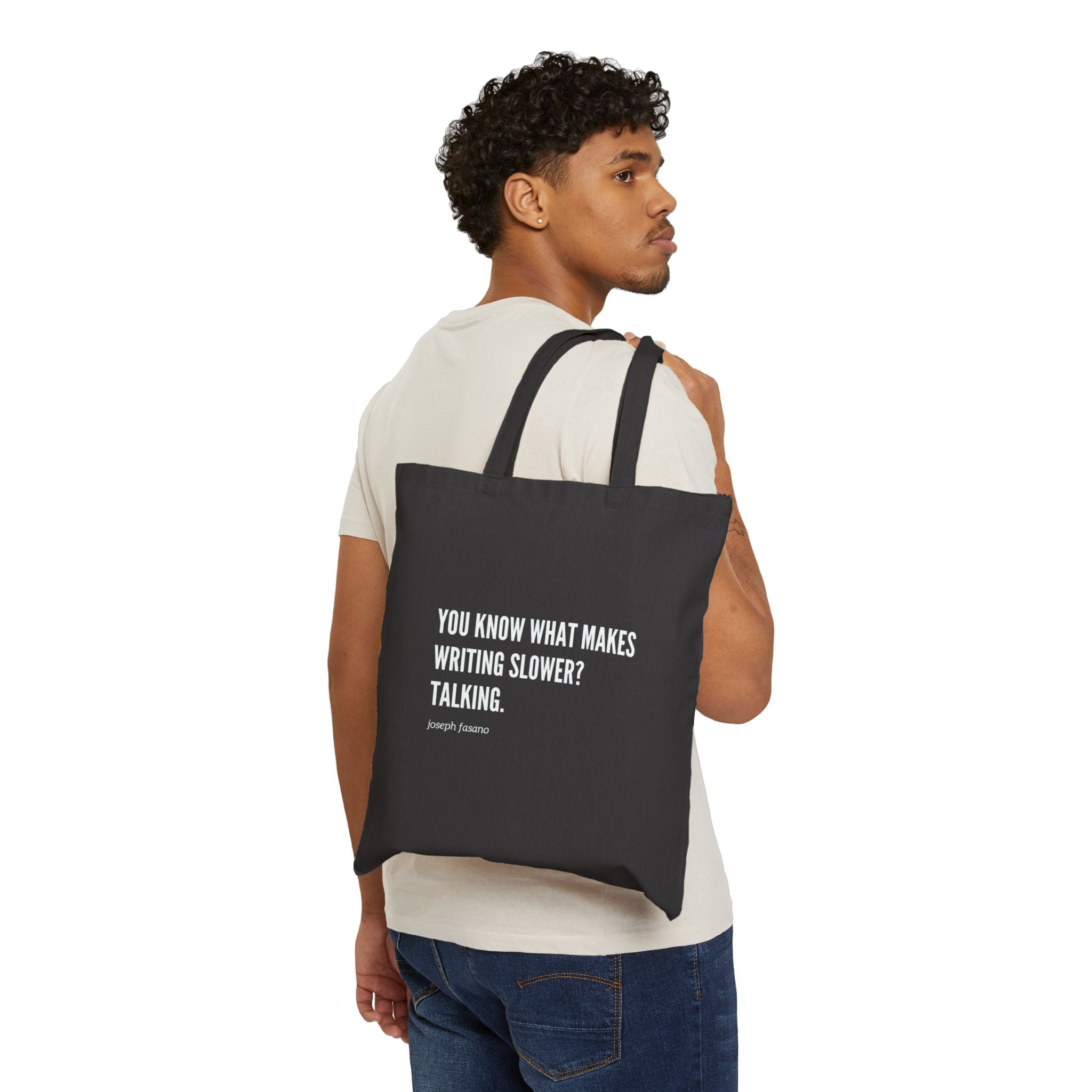 "you know" Cotton Canvas Tote Bag