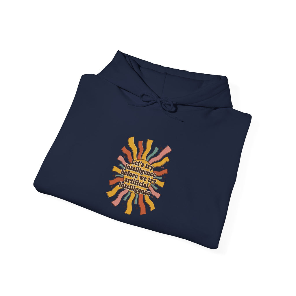 Groovy try intelligence  Unisex Heavy Blend™ Hooded Sweatshirt
