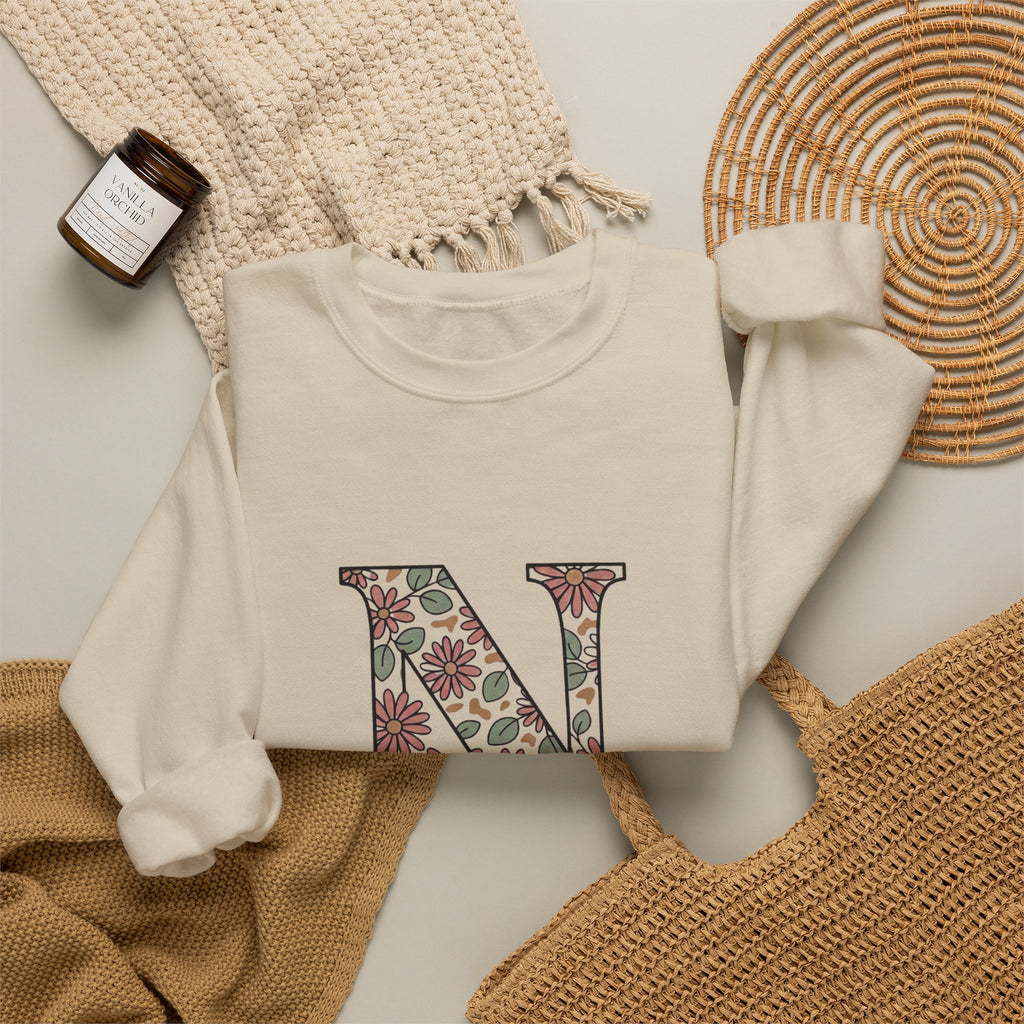 Floral N Nurse Sweatshirt | Retro Vacation, Playful Animal Vibe