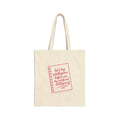 Notebook try intelligence Cotton Canvas Tote Bag