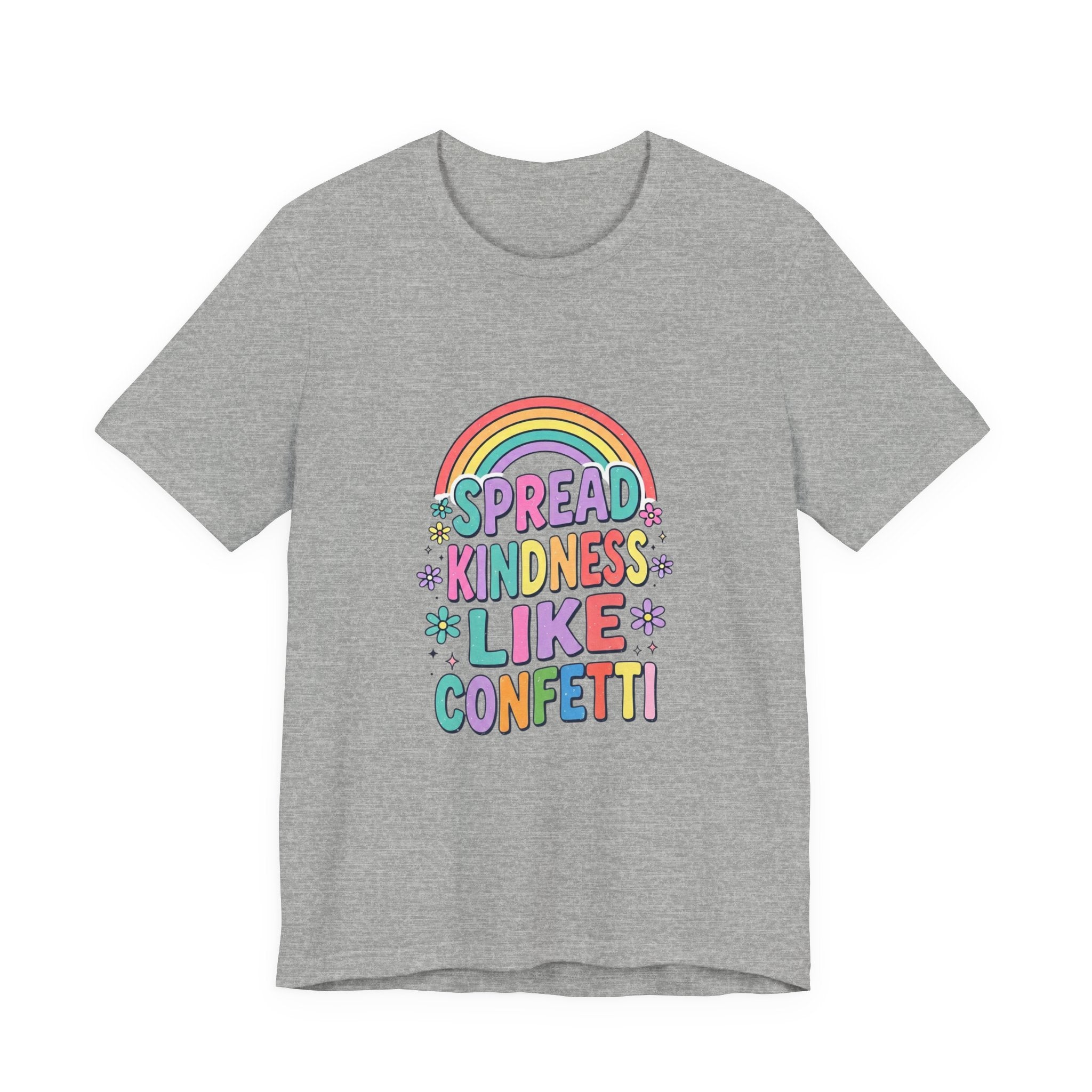 Spread Kindness Like Confetti Tee | Christian, Rainbow Scripture Style