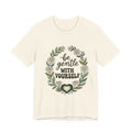 Be Gentle With Yourself Tee | Mental Health Awareness, Green Ribbon Floral Wreath