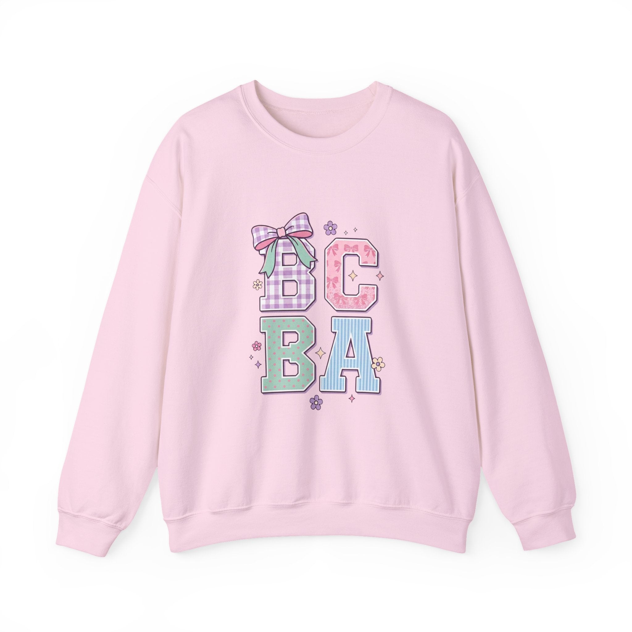 Pastel "BCBA" Pullover Hoodie | Cozy Behavior Analyst Sweatshirt Gift for BCBAs