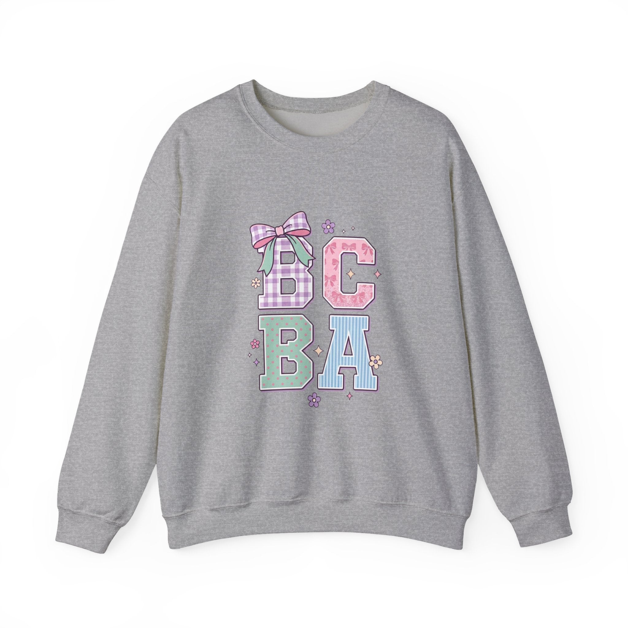 Pastel "BCBA" Pullover Hoodie | Cozy Behavior Analyst Sweatshirt Gift for BCBAs